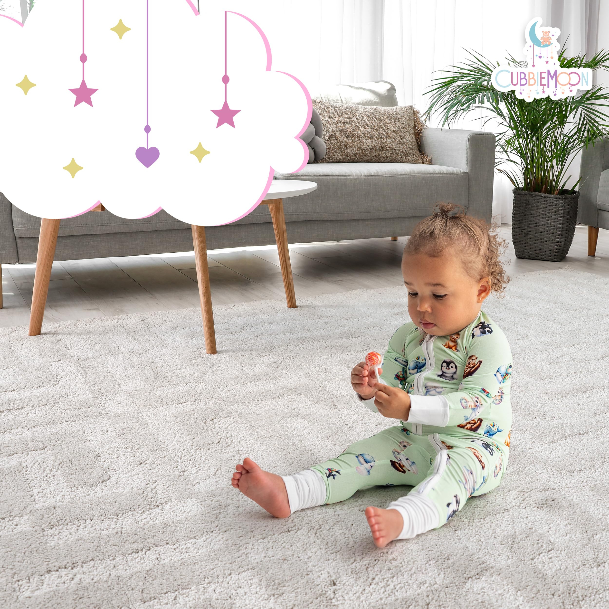CubbieMoon unisex-baby-pajamas offer versatile style for boys and girls.