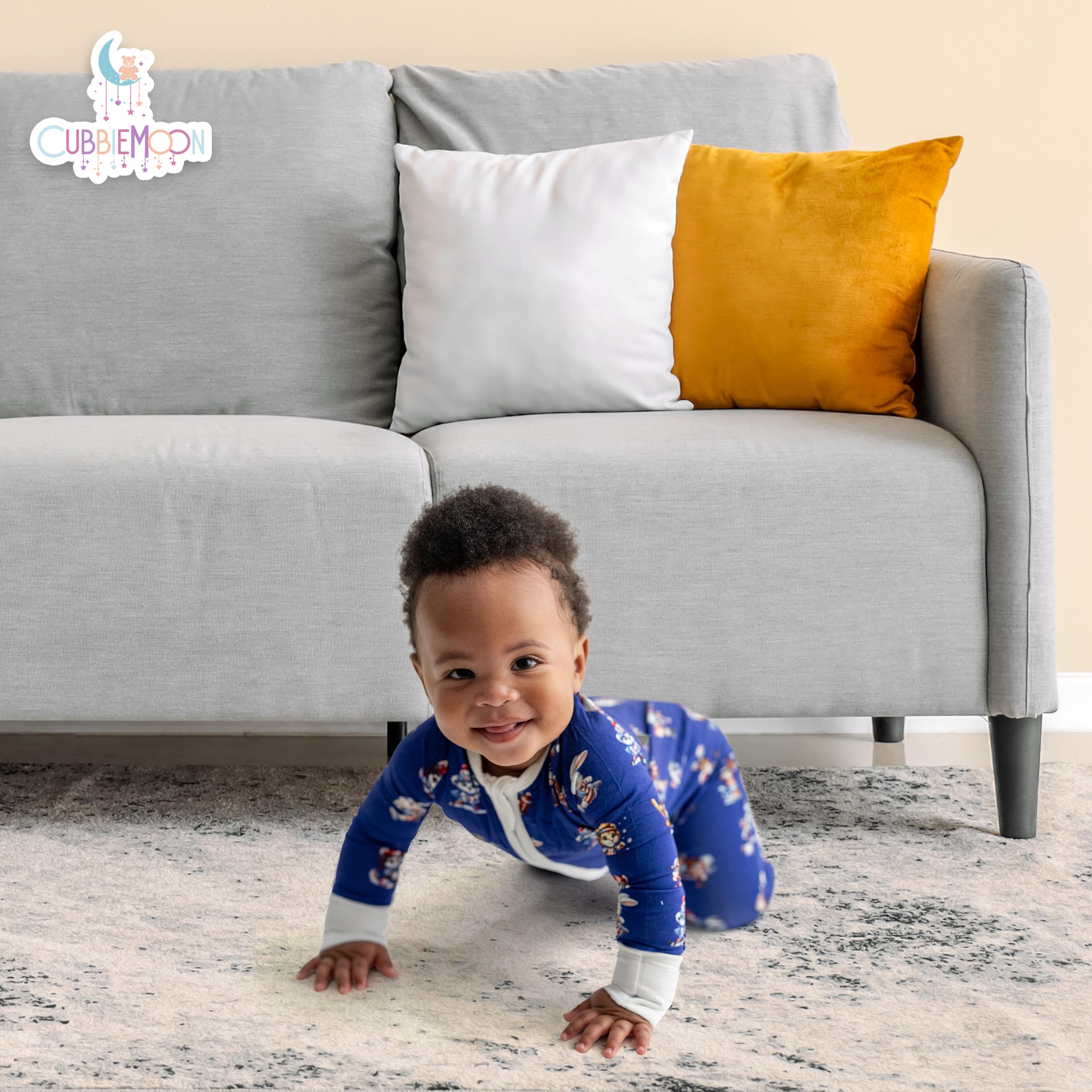 CubbieMoon unisex solid and print design, versatile for any season.