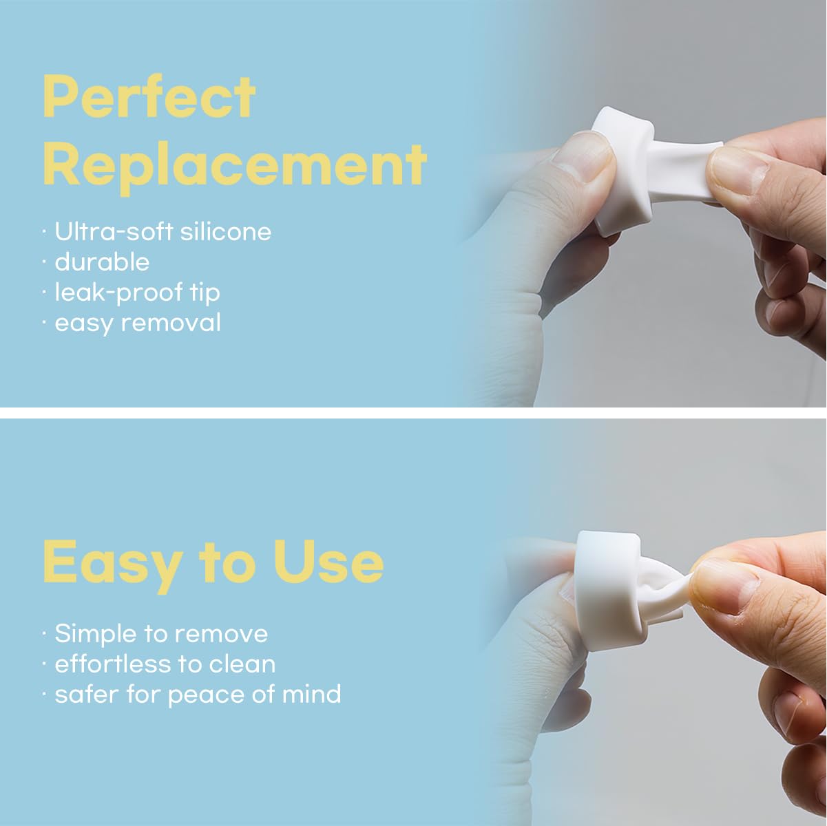 CubCare support detail showing replacements for sizing issues
