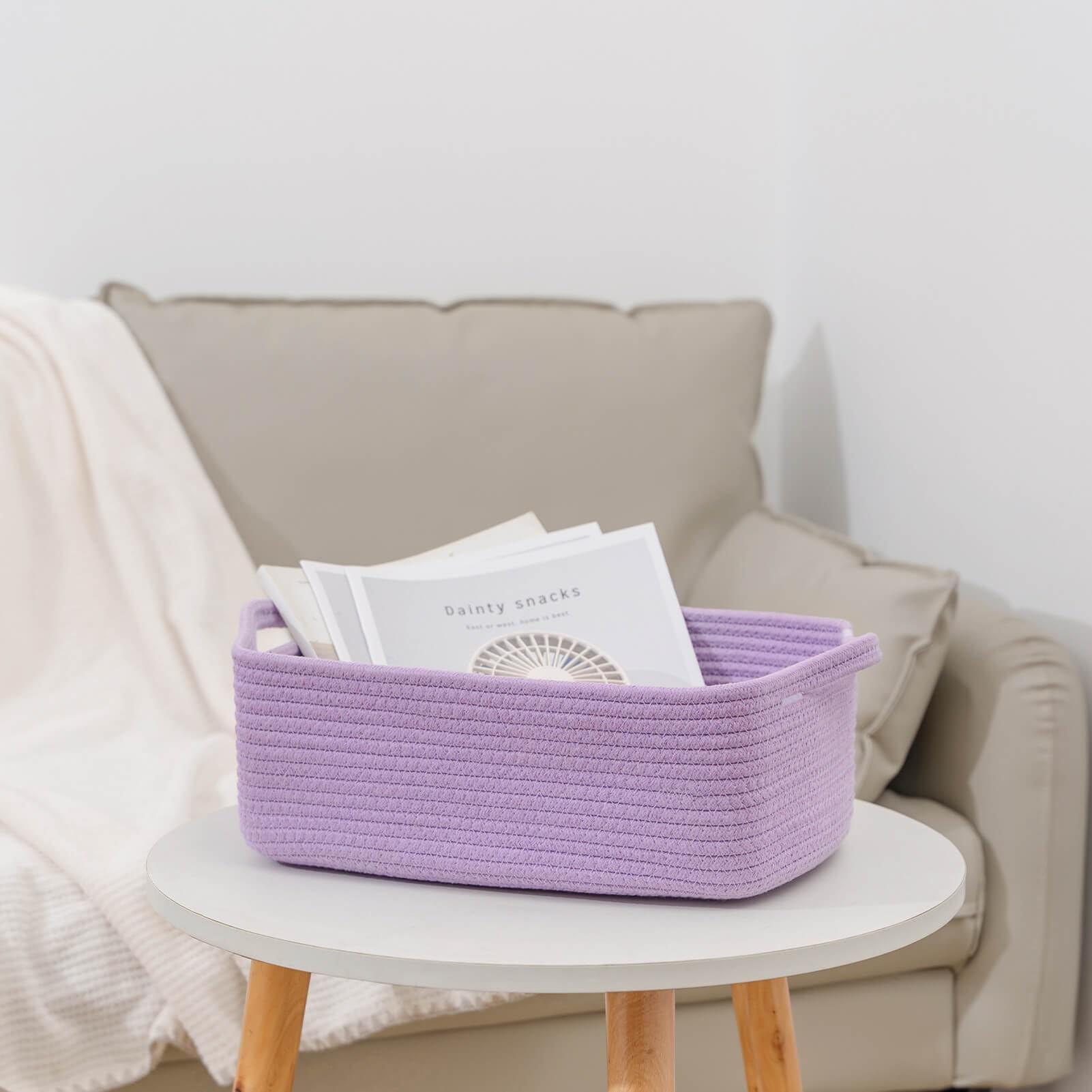 Cubeland soft cotton rope basket feels sturdy yet gentle