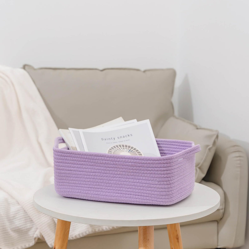Cubeland soft cotton rope basket feels sturdy yet gentle