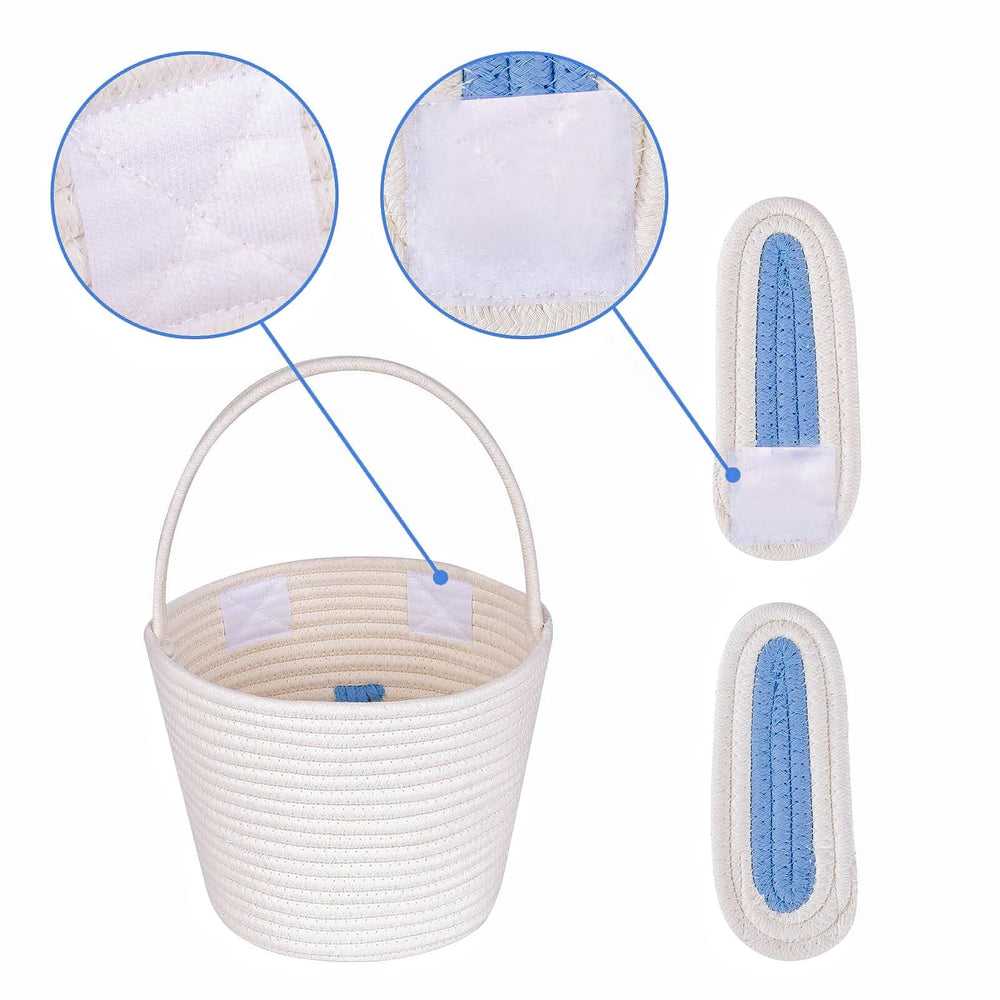 CubesLand basket with Velcro ears, easy setup and display