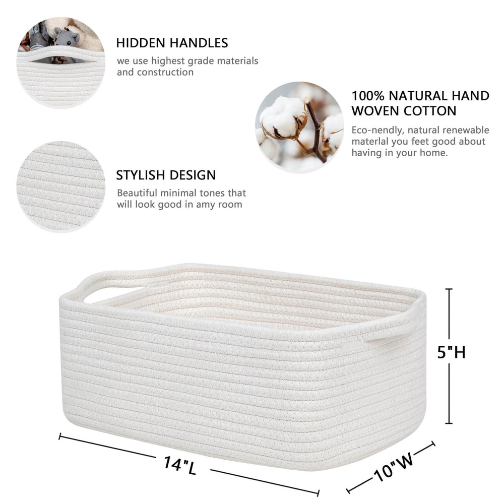CubesLand nursery toy basket soft cotton keeps toys tidy and within reach