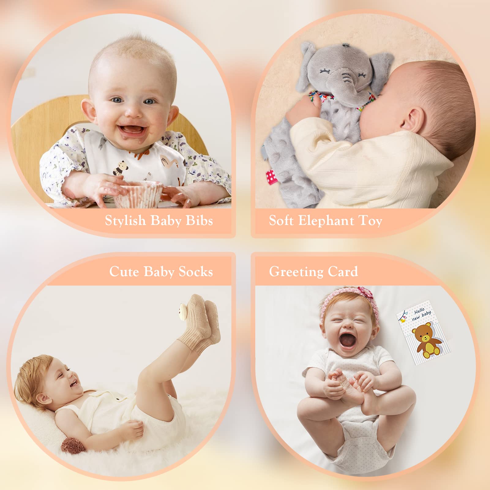 Cubotn baby rattle with built-in bell for attention and engagement.