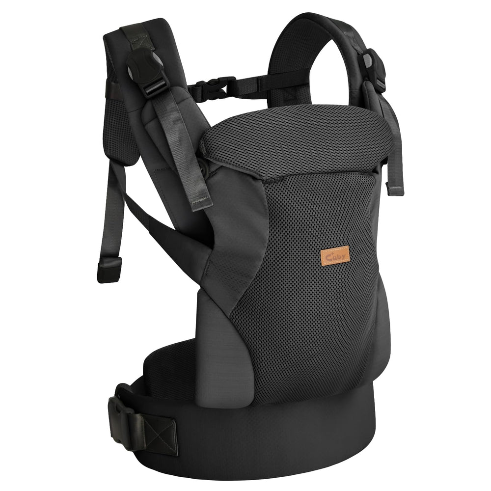 CUBY baby carrier magnetic buckle closure for quick, secure fastening on the carrier