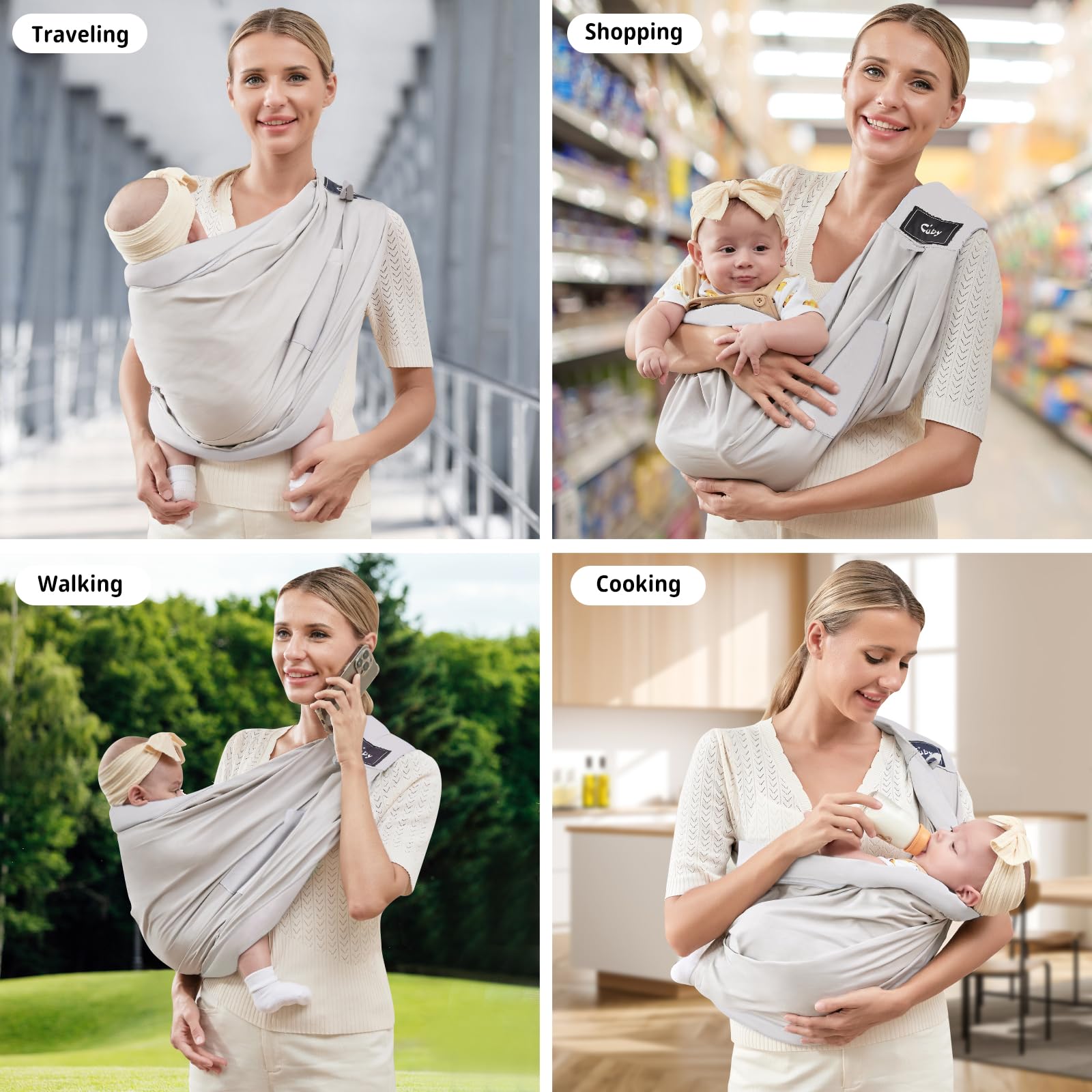 Cuby womb-like design helps baby feel secure while sleeping.