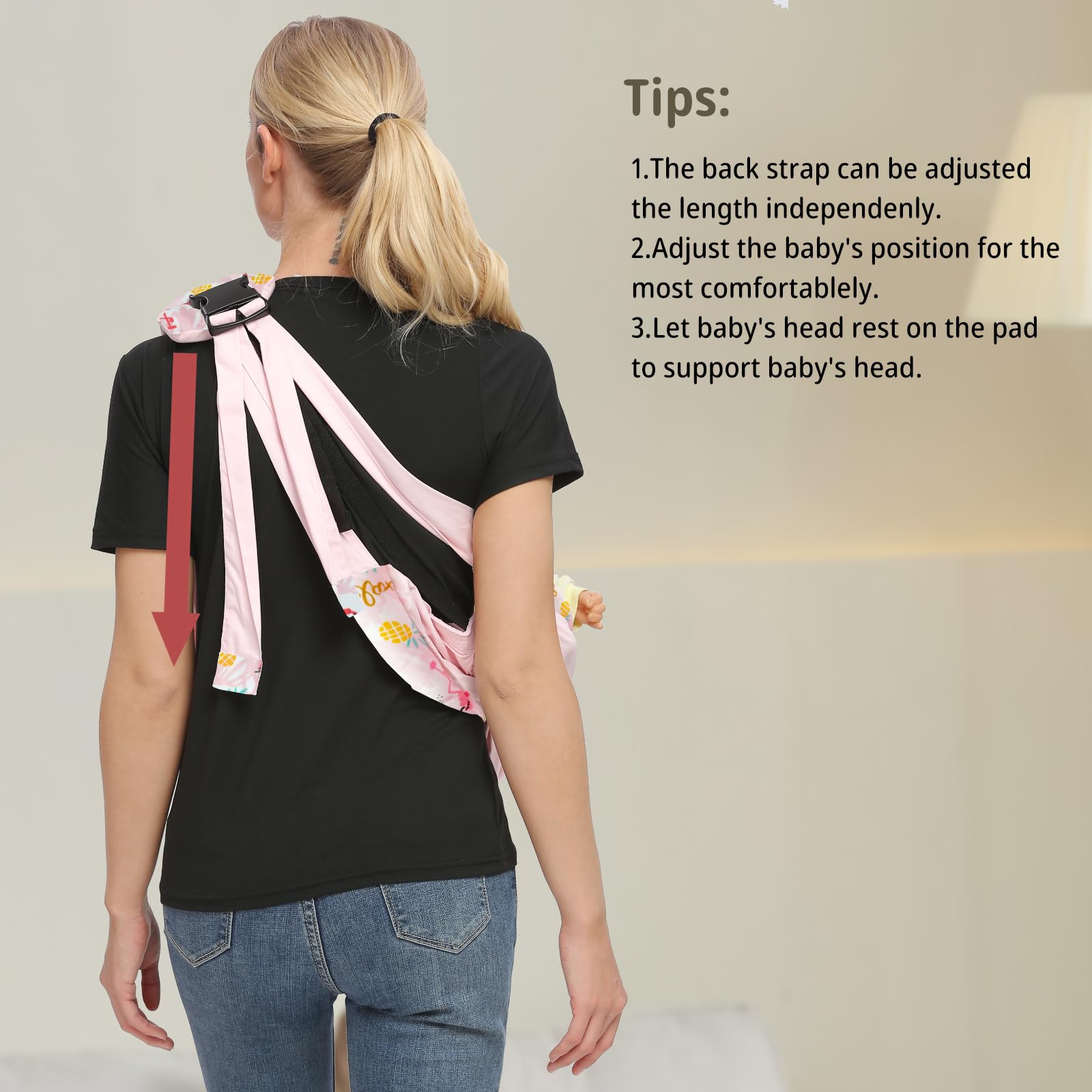 Cuby breastfeeding cover feature enables discreet feeding on the go.