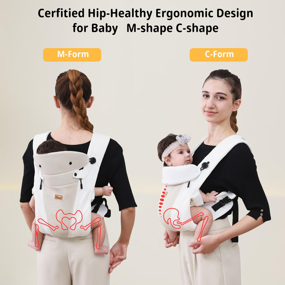 CUBY front carrier entry with zipper for one-handed use