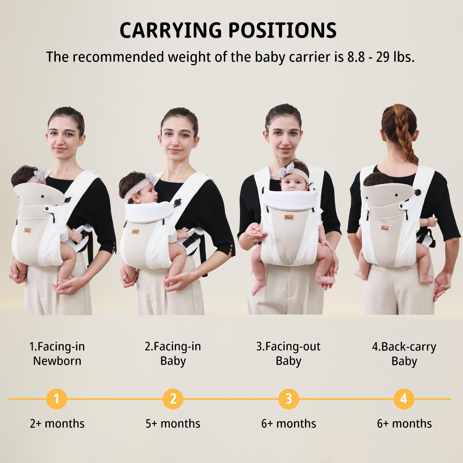 CUBY H-shaped back support belt reduces shoulder pressure