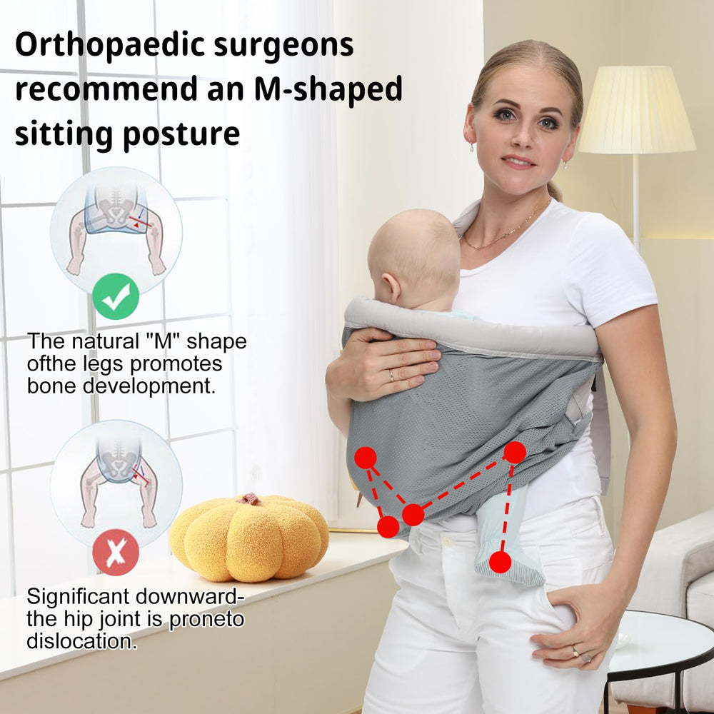 CUBY newborn support feature helps keep baby secure without restricting movement