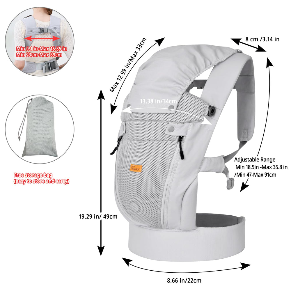 CUBY front carrier supports hands-free travel and daily errands.