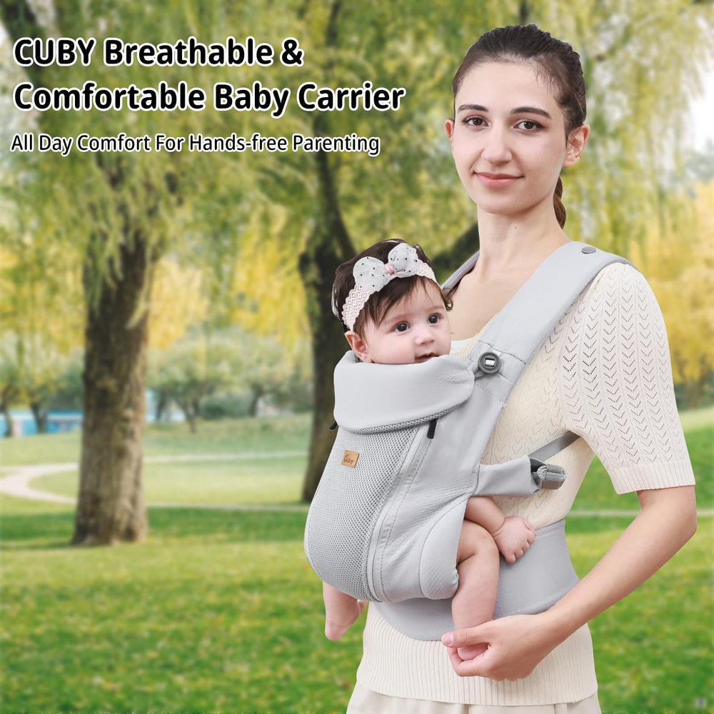 CUBY adjustable waist belt and shoulder straps improve fit and comfort.