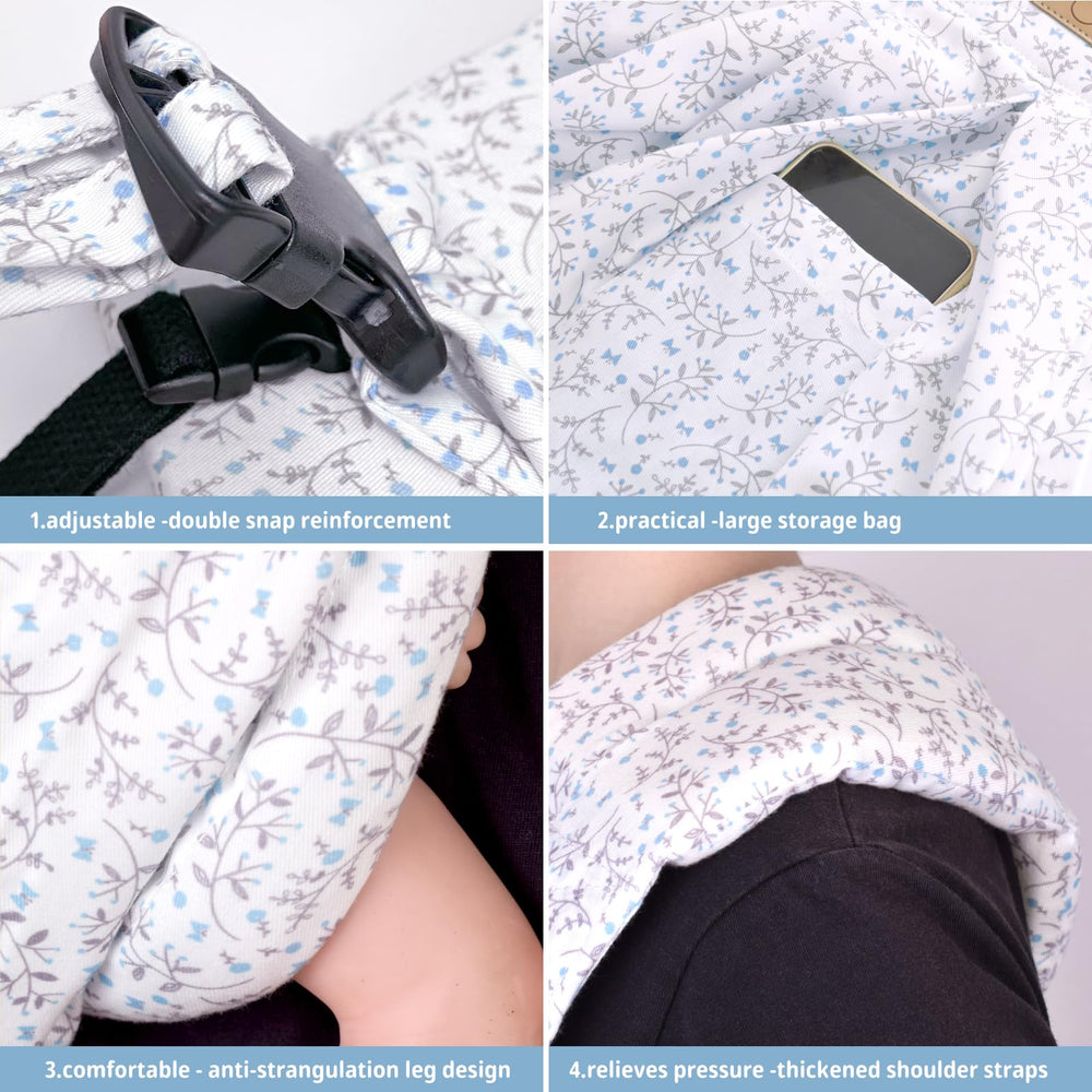 CUBY adjustable length fits different caregivers from newborn to toddler.