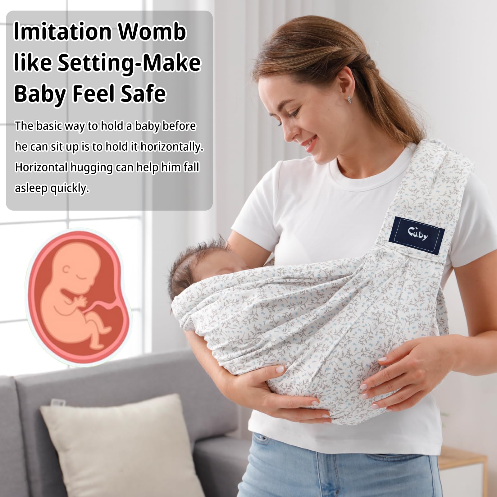 CUBY ergonomic padding distributes weight to reduce shoulder fatigue during wear.