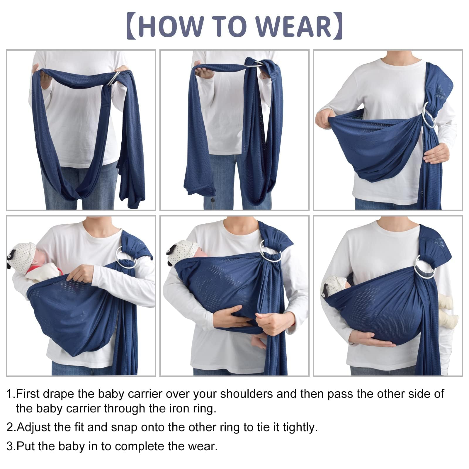 CUBY sling at the beach or pool for easy wear