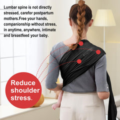 Cuby Water Baby Sling in use on a walk, hands-free with baby
