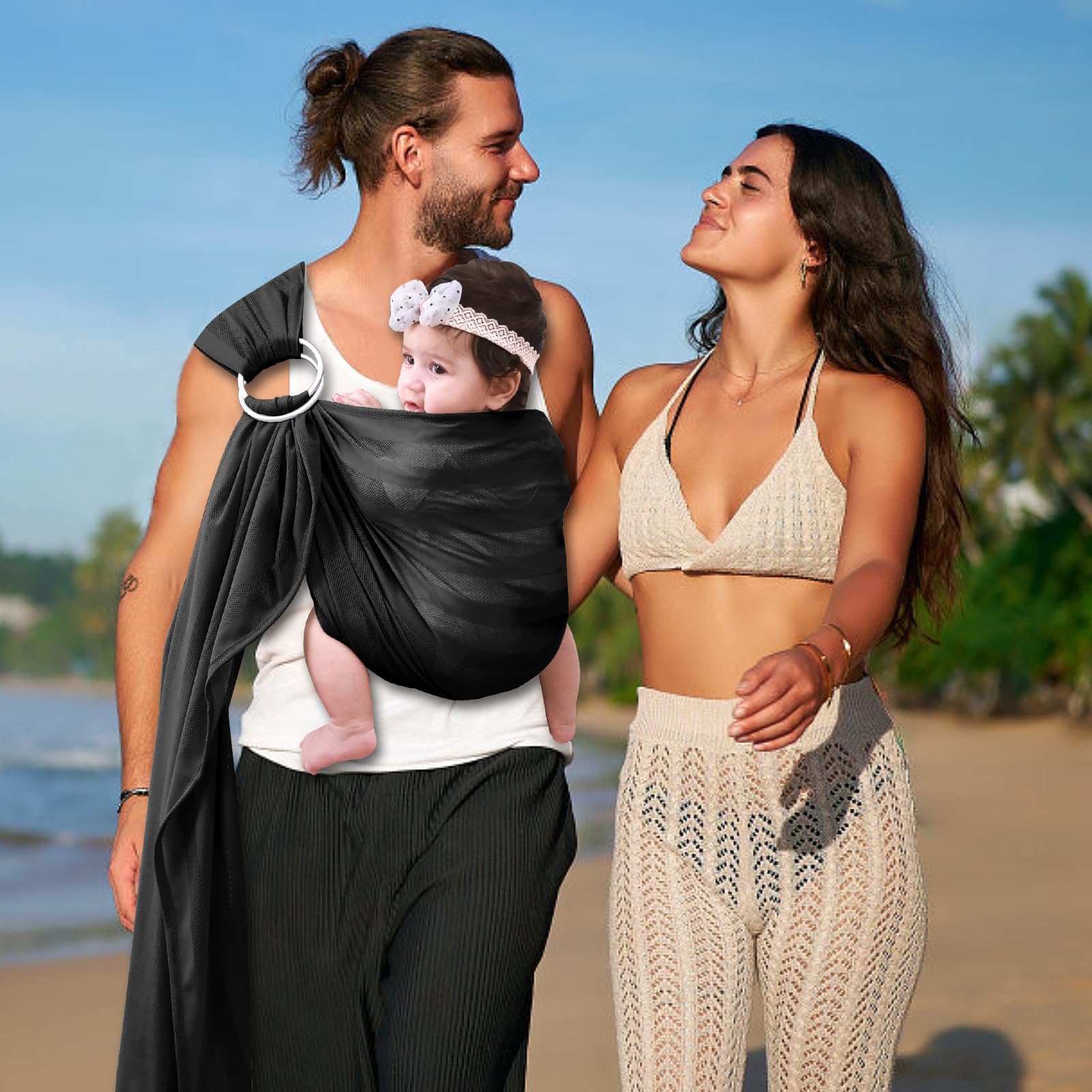 Cuby Water Baby Sling size-flexible design for different parents