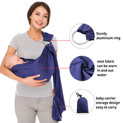 CUBY sling in dark-blue fabric, quick-drying for water play