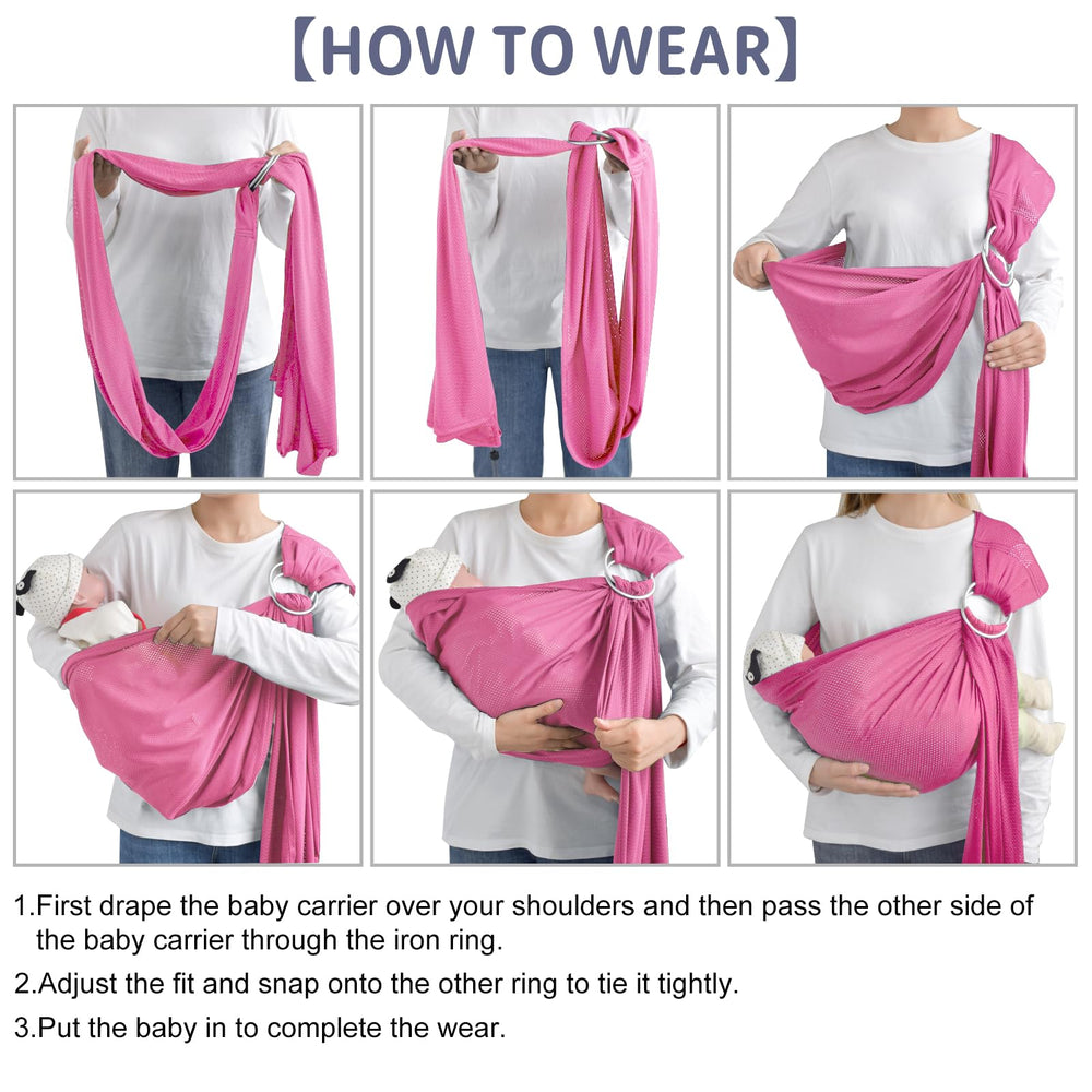 CUBY Water Baby Sling easy-care fabric stays clean after washing