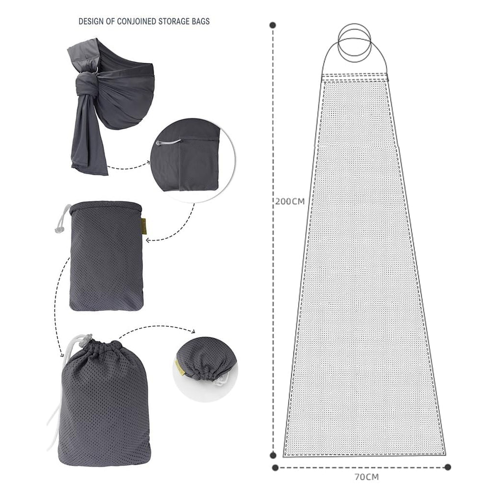 CUBY Water Baby Sling, hands-free support for parents.