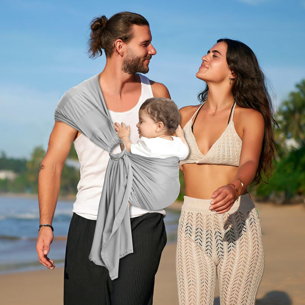 Cuby Water Baby Sling hands-free support for easy feeding and walking