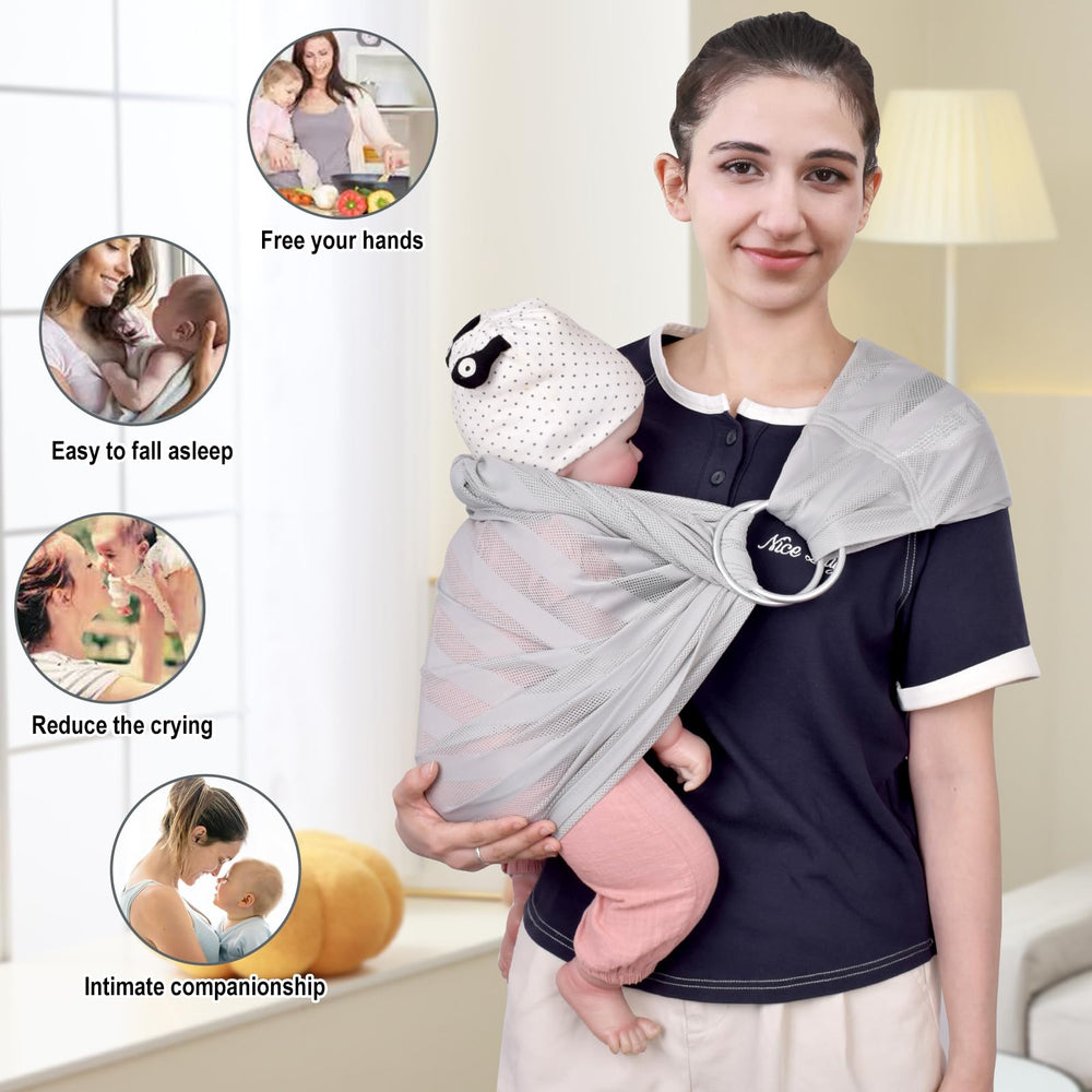 CUBY Water Baby Sling supports newborns to toddlers with adaptable sizing.