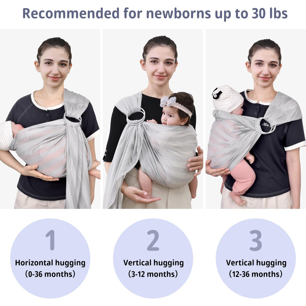 CUBY Water Baby Sling displays water-friendly fabric ideal for pool or beach use.