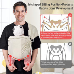 Breathable mesh fabric close-up on Cuby sling