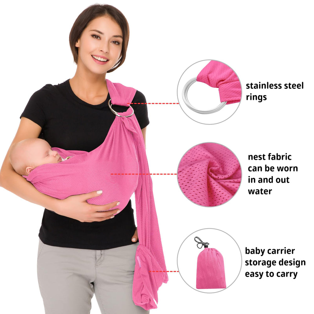 CUBY Water Baby Sling with quick-dry fabric dries fast after water play