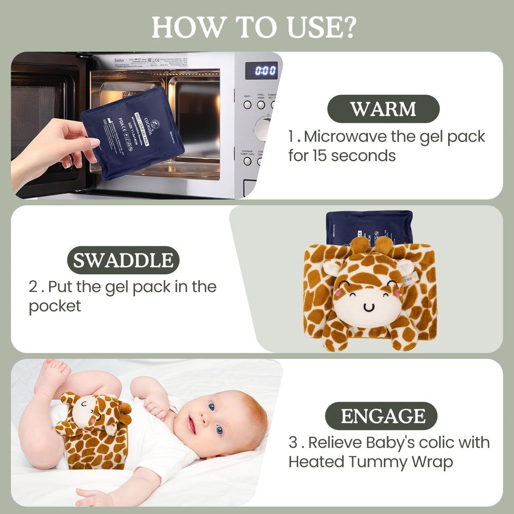 Cuckool baby comfort during colic sessions with gentle belly warmth.