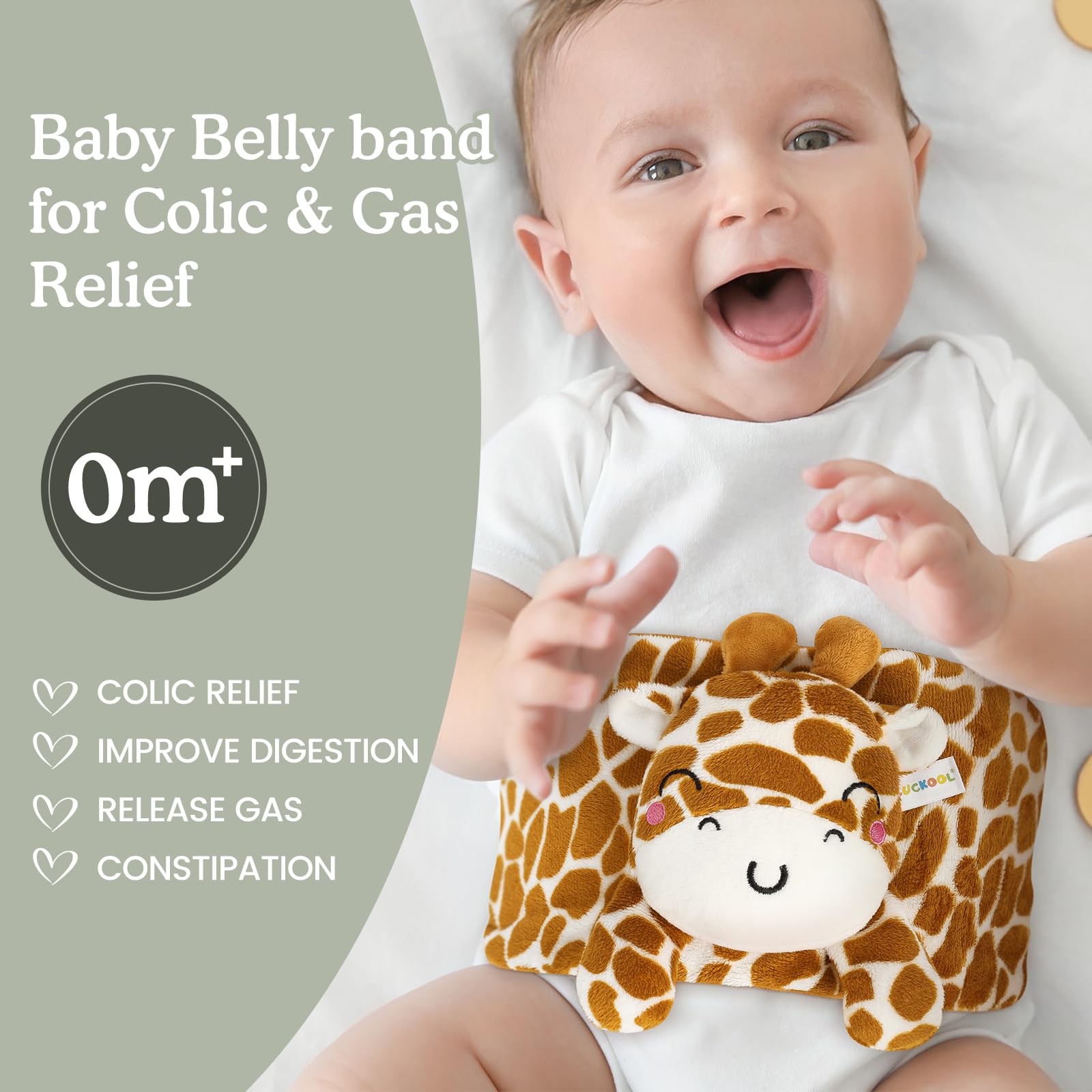 Cuckool heating gel pack delivers safe, non-toxic warmth to calm upset tummies.