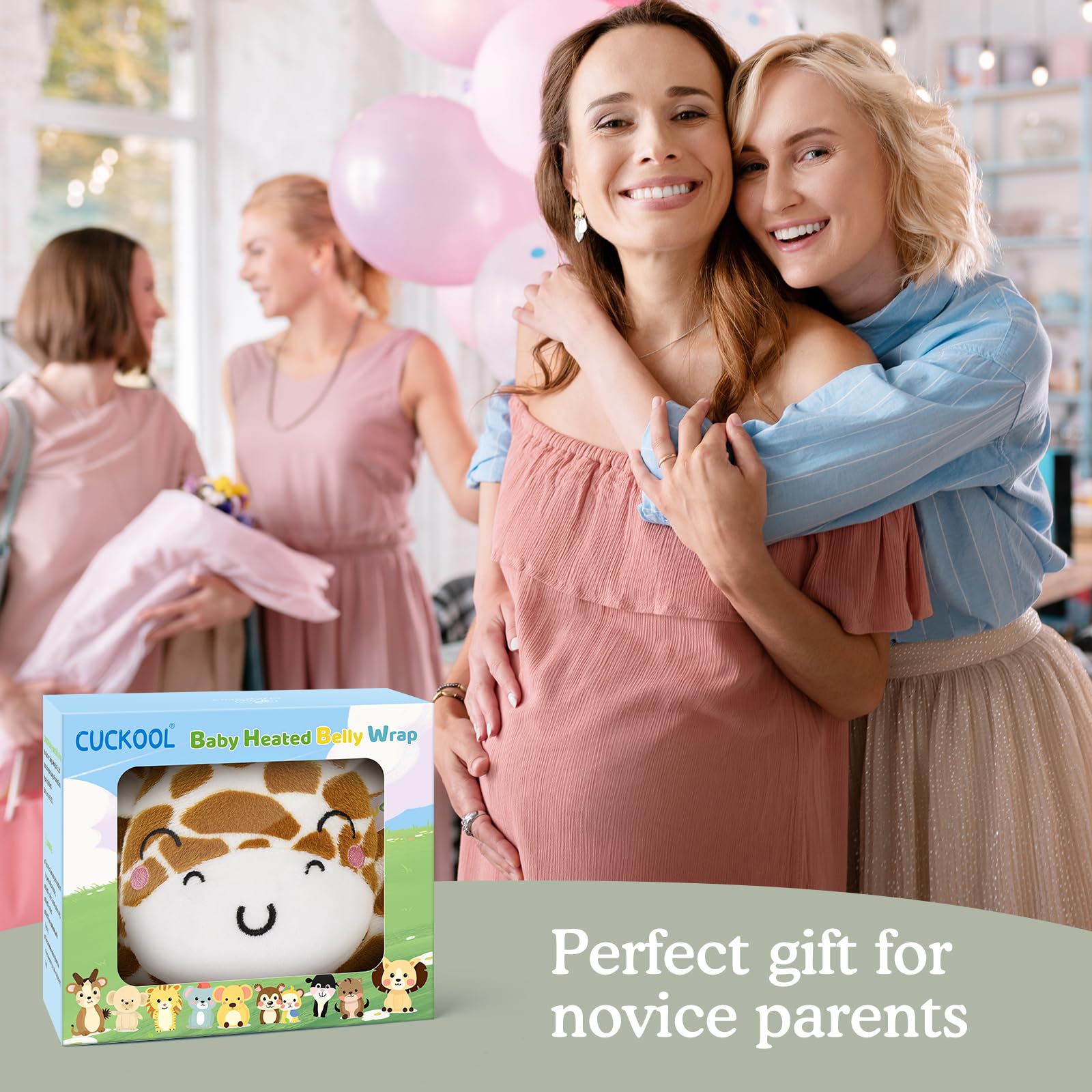 Cuckool newborn-to-toddler wrap provides a natural support option for tummy care.