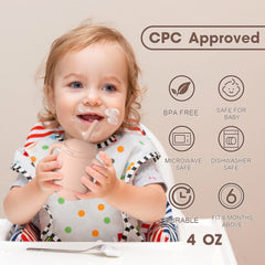 Cuddle Campus leakproof, shatterproof design keeps messes minimal during playtime