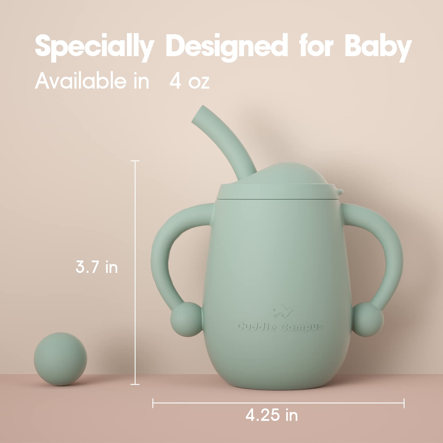 Cuddle Campus weighted-base cup stays steady for confident sipping practice.