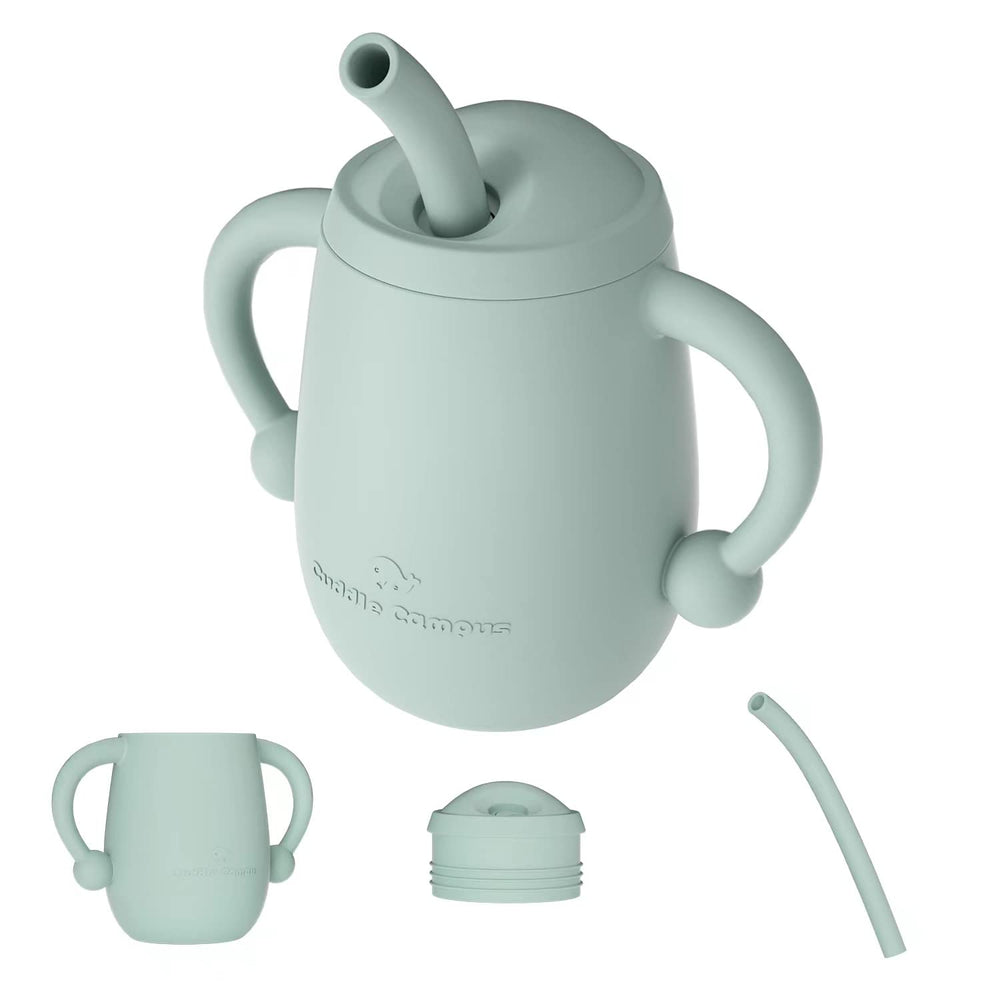 Cuddle Campus silicone baby training cup open cup 4oz for independent sipping