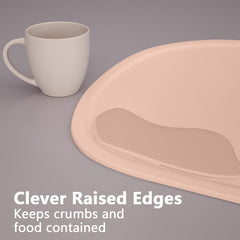 Cuddle Campus placemat measures 14-5x11 inches for spacious kid dining.