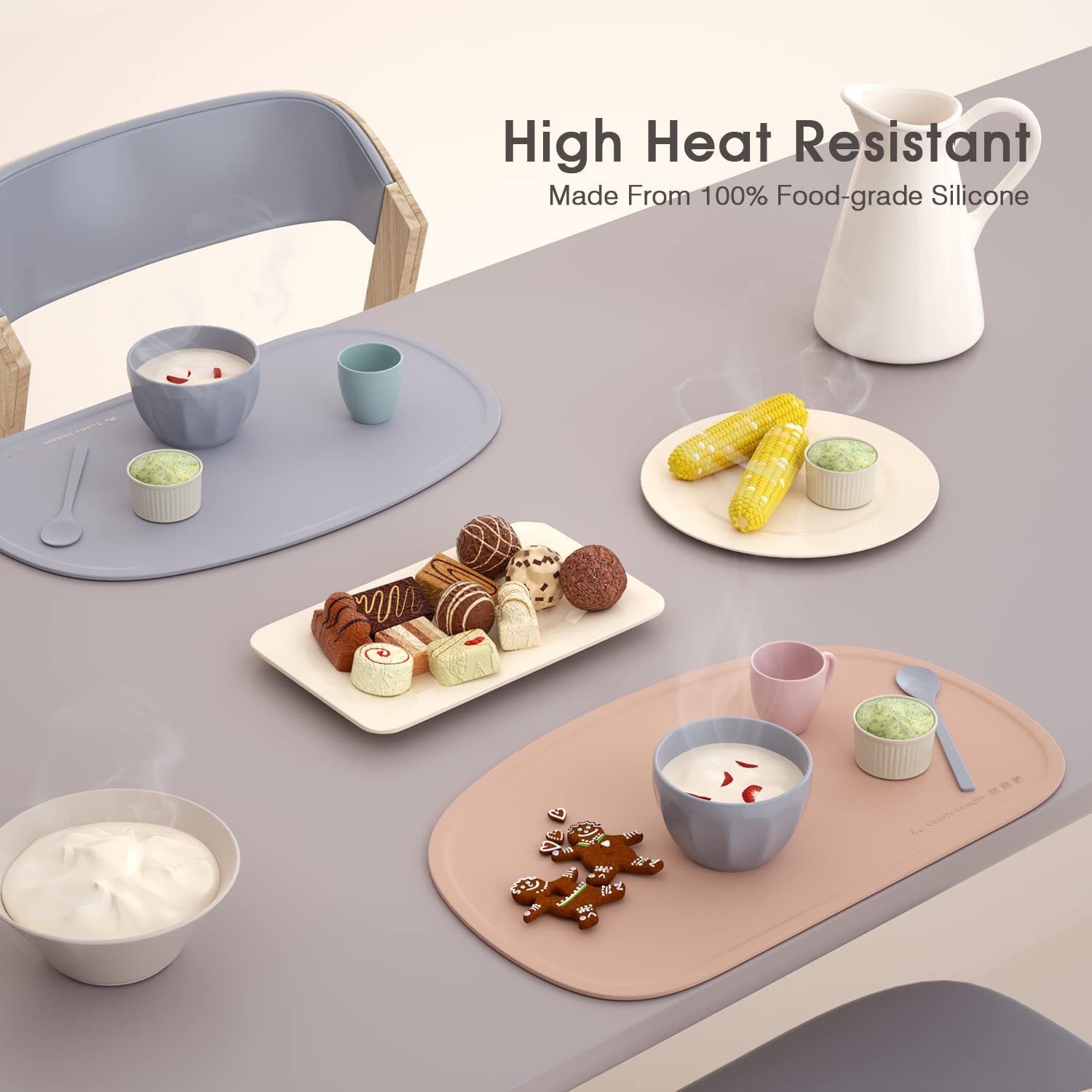 Cuddle Campus placemat is dishwasher-safe for quick, easy cleanup after messy dinners.