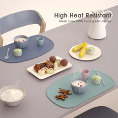 Cuddle Campus placemat rolled for storage with compact string.
