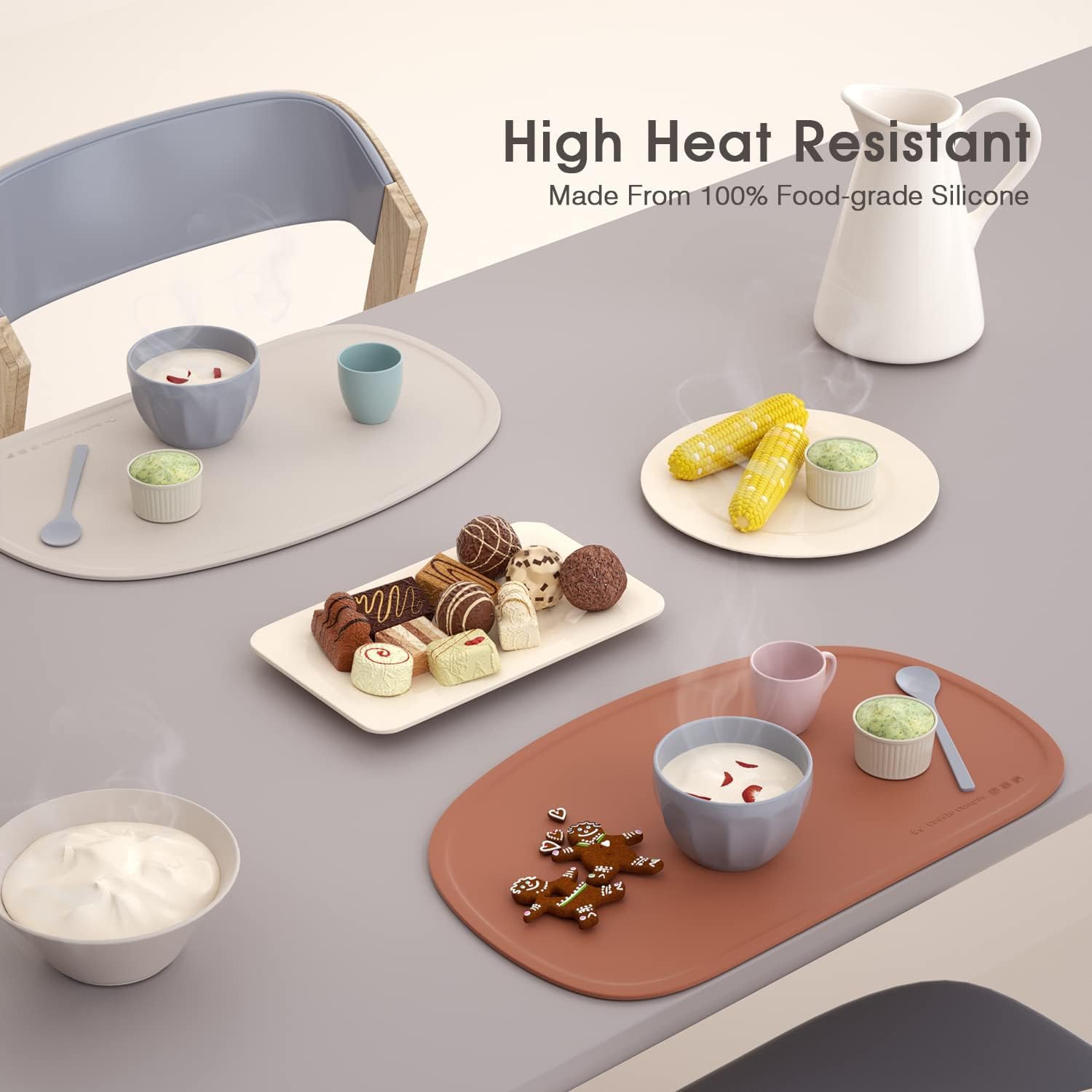 Cuddle Campus silicone placemat is heat resistant and soft for kid meals.
