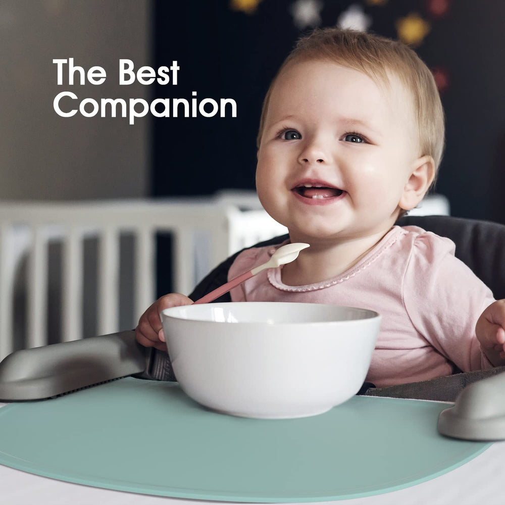 Cuddle Campus placemat has non-slip texture to stay in place during meals