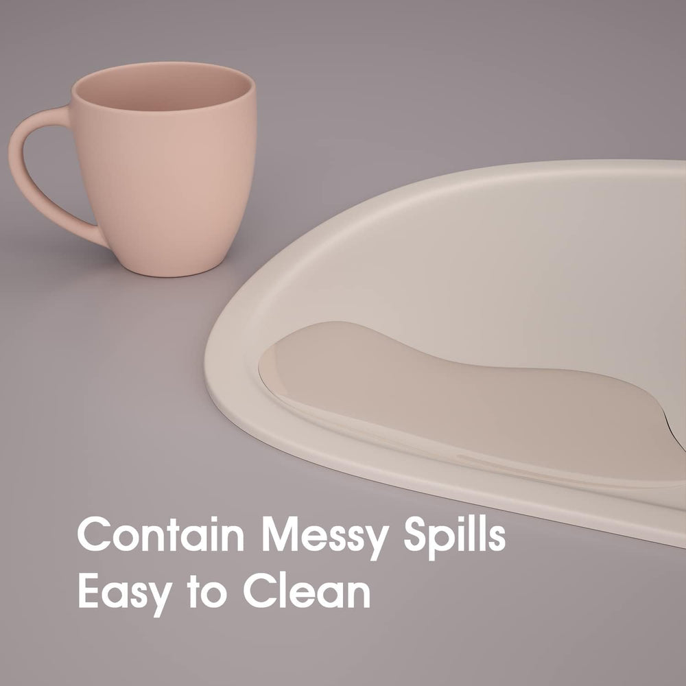 Cuddle Campus non-slip placemat stays in place during family meals.
