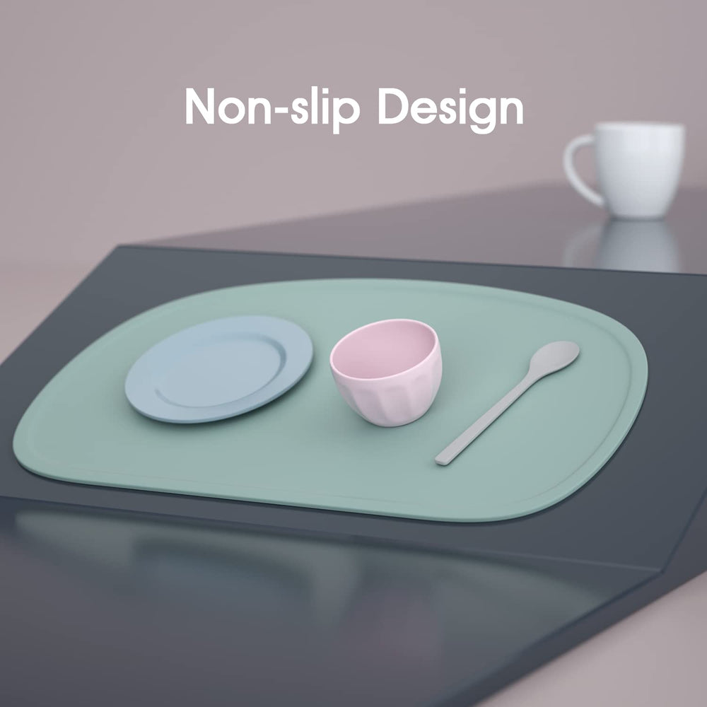 Cuddle Campus placemat includes a storage string for travel convenience
