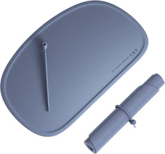 Cuddle Campus silicone placemat with raised edges helps contain spills at meals.
