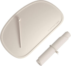 Cuddle Campus silicone placemat with raised edge contains spills during meals.