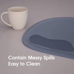 Cuddle Campus placemat easy to wipe clean after meals.