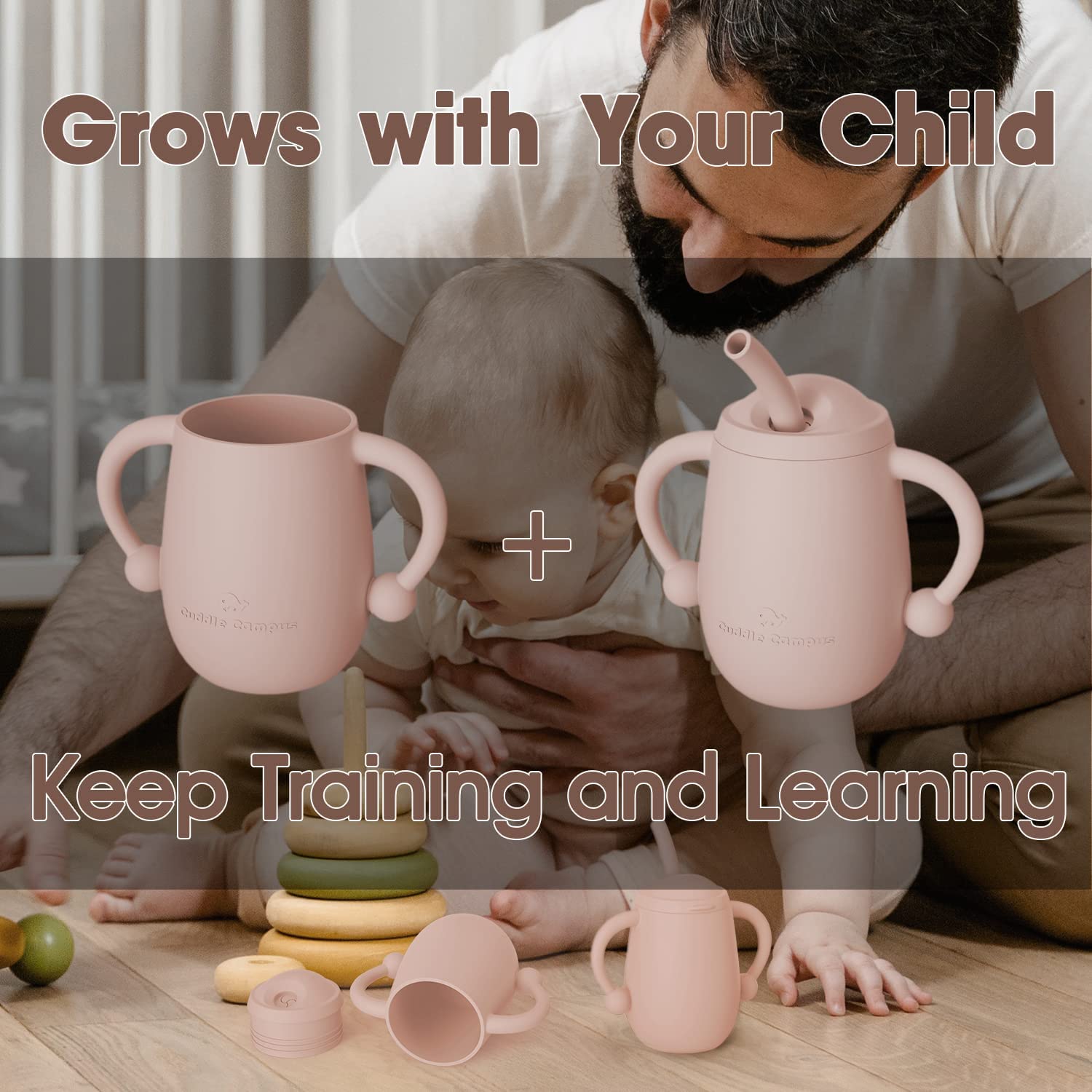 Cuddle Campus soft-handle cup supports little hands with ergonomic grip