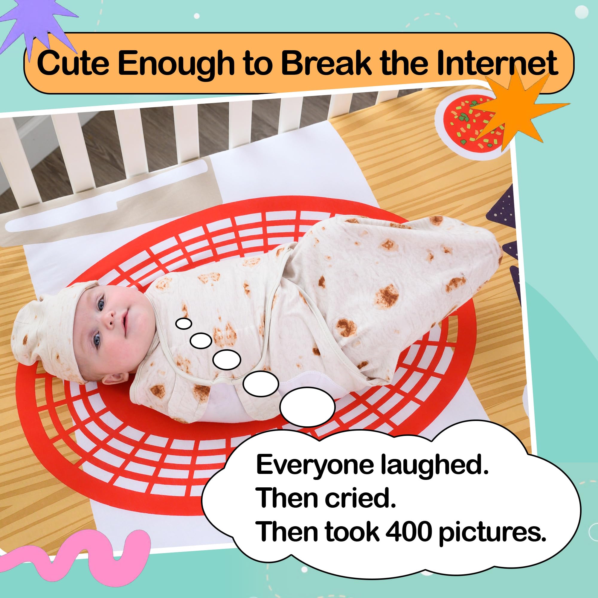 Cuddle Club swaddle set designs offer gender-neutral nursery styles.