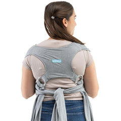 CuddleBug CuddleCarry adjustable waistband demonstrates one-size-fits-most design
