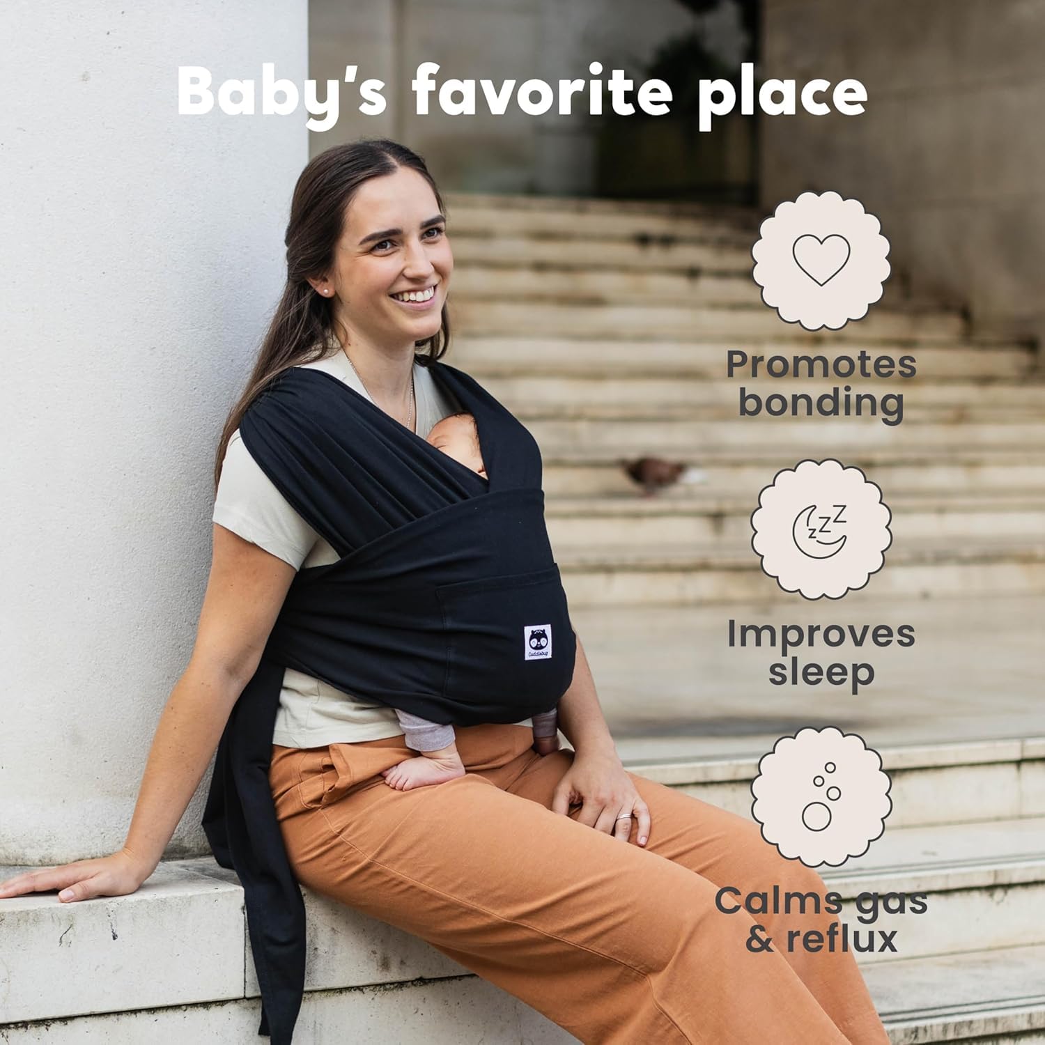 CuddleBug CuddleCarry enables skin-to-skin bonding on the go