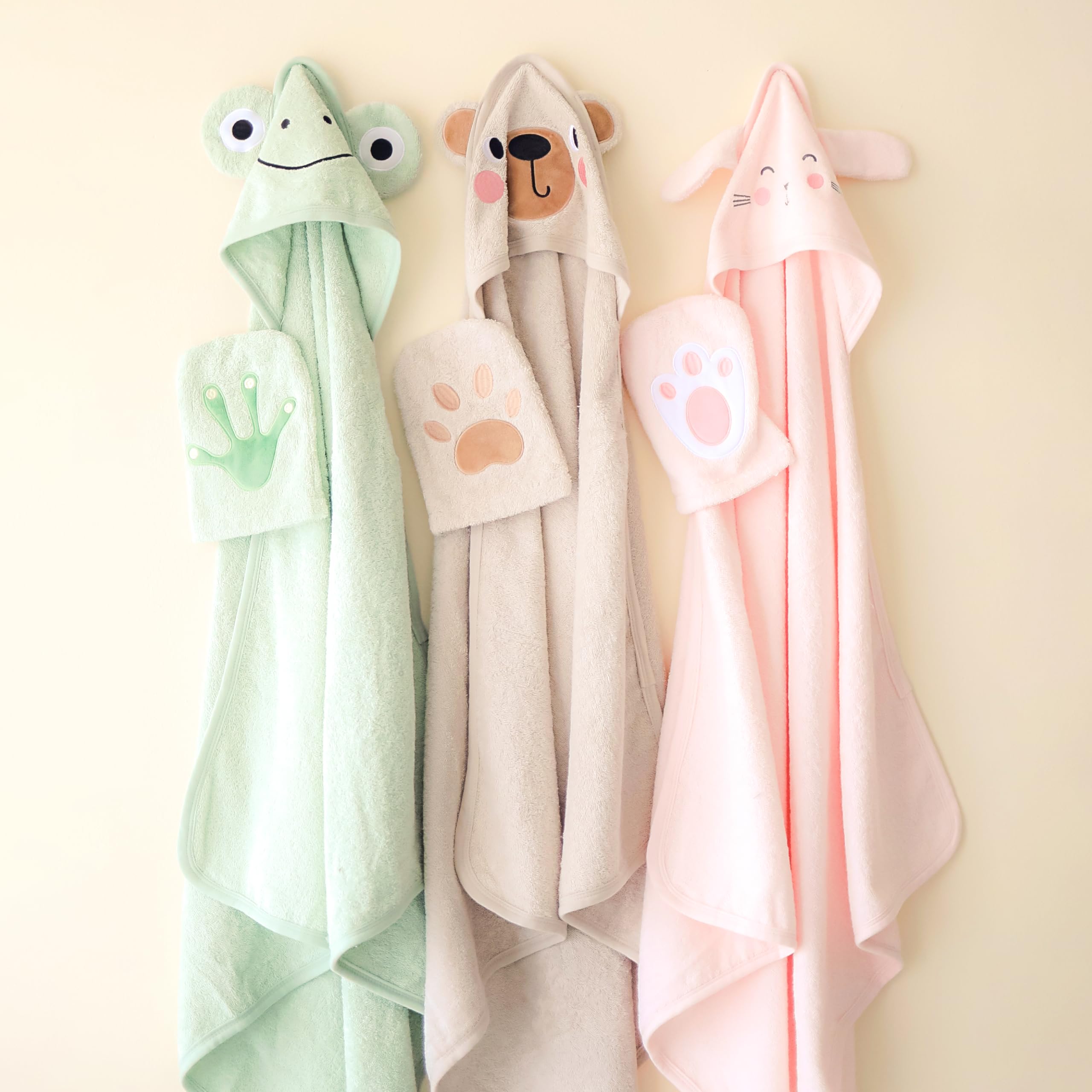 CuddleBug toddler towel image, roomy 30x30 size for growing kids